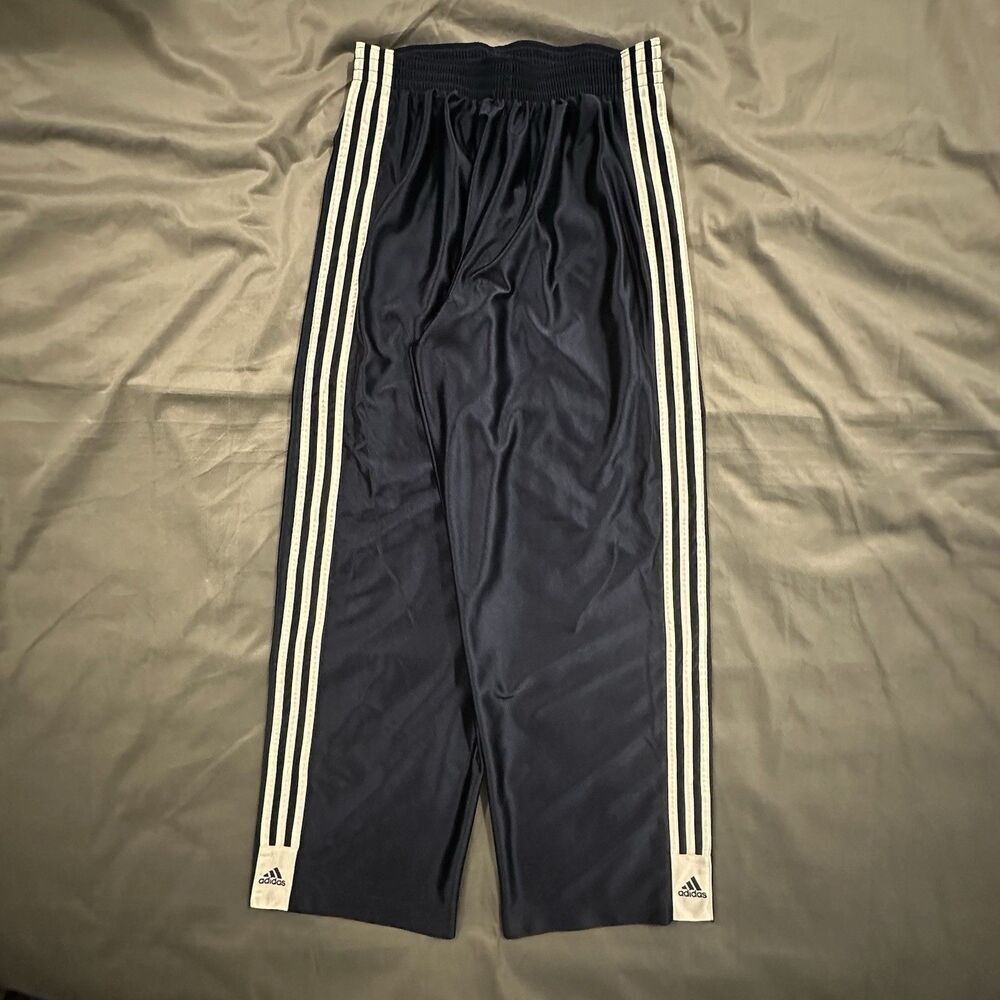 Vintage Y2K Adidas Breakaway Snap Track Pants Men's M Sweatpants Navy 2005